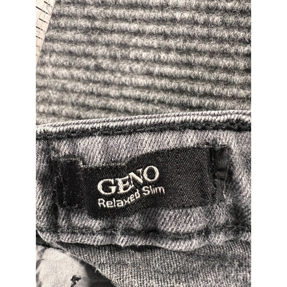 True Religion Jeans Youth 7 Geno Relaxed Slim Gray Wash Black Stitch - Picture 9 of 12